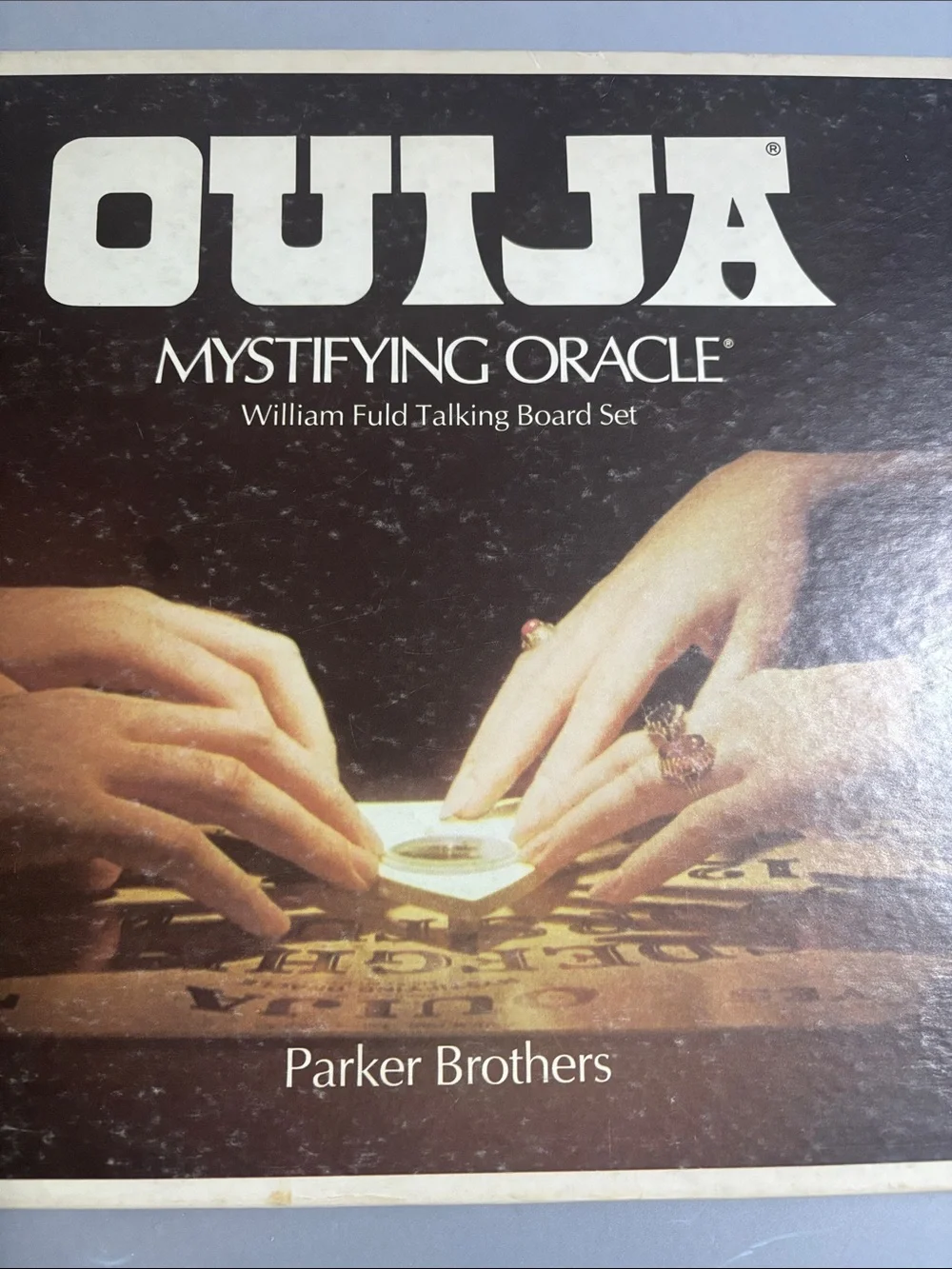 Vintage 1972 Ouija Mystifying Oracle Board Game Parker Brothers William Fold Set